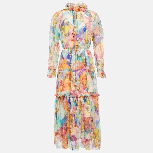 ZIMMERMANN High Tide floral silk midi dress - Picture 6 of 7